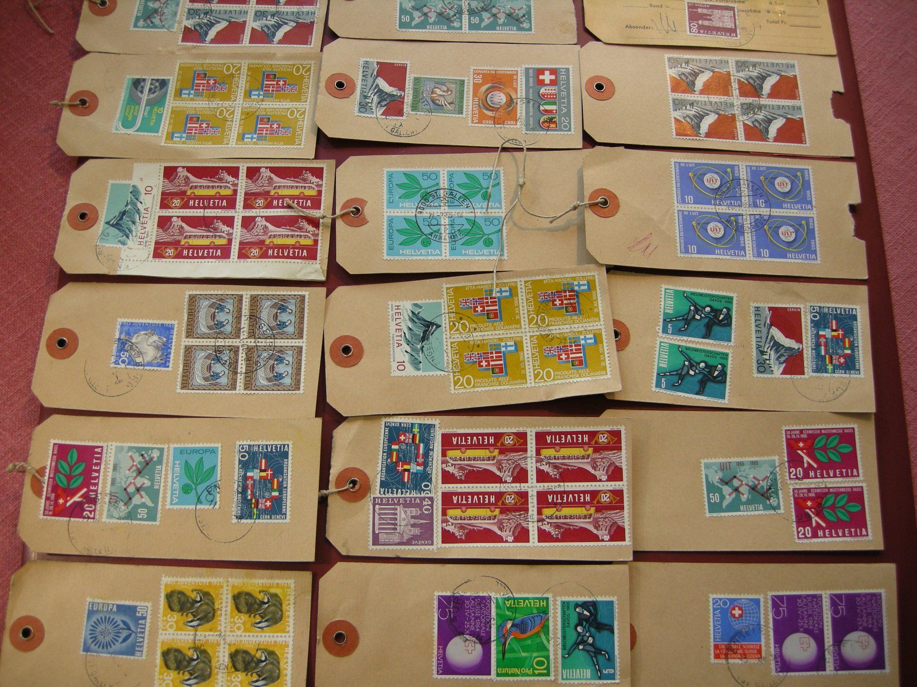 Tutti i francobolli: 24 Schöne Paket Etiketten – Usato da Rüti ZH venduto da jupi1945 2
