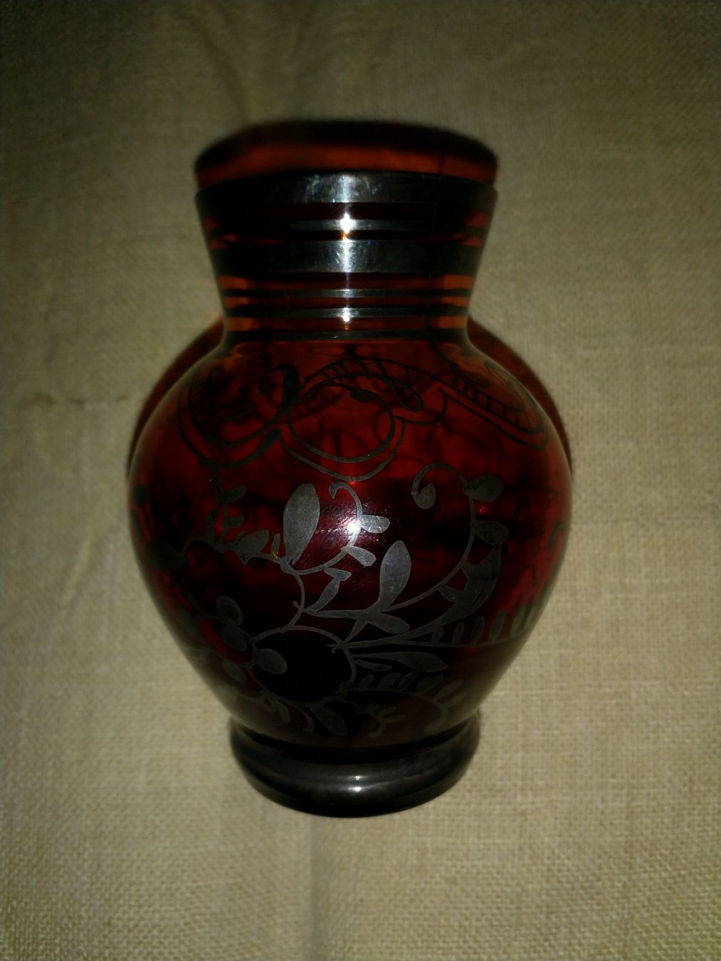 Vasi & Recipienti: Petit vase en verre avec motif – Usato da Grand Lancy venduto da ampoule 1