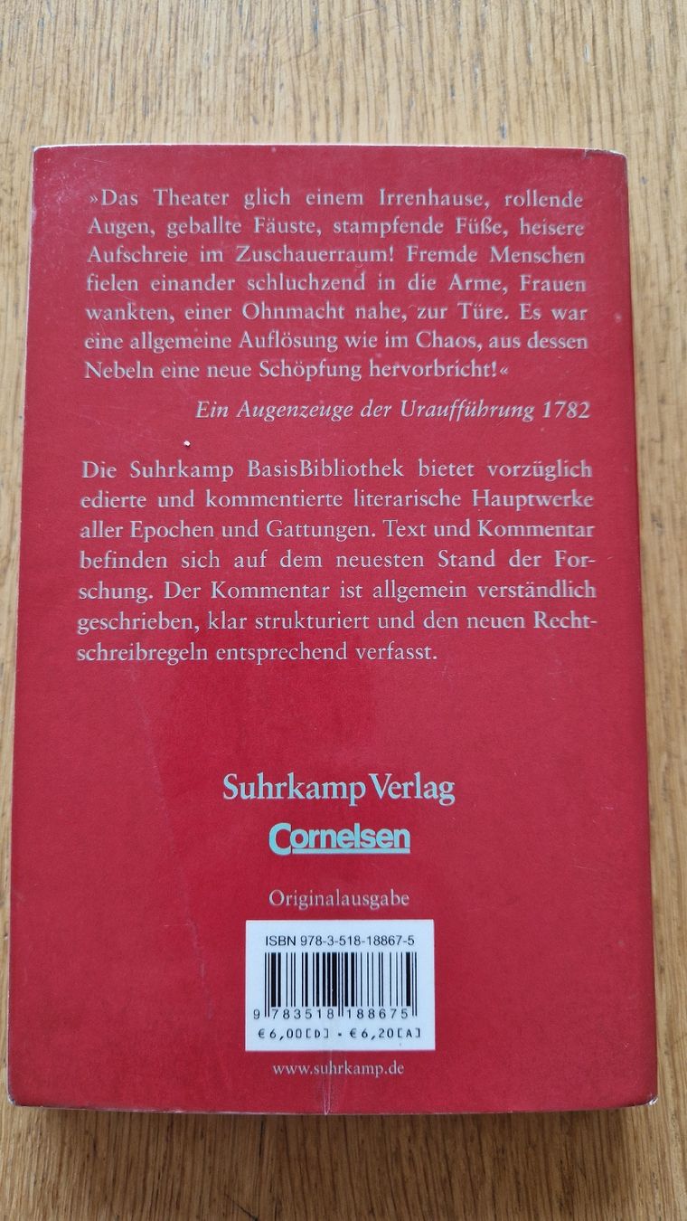 Bücher: Die Räuber - Friedrich Schiller – Gebraucht aus Walenstadt von jan_dcn2 1