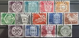1973-80 Voll-ET-Stempel Arch./Kunsthandwerk SBK 320.- selten