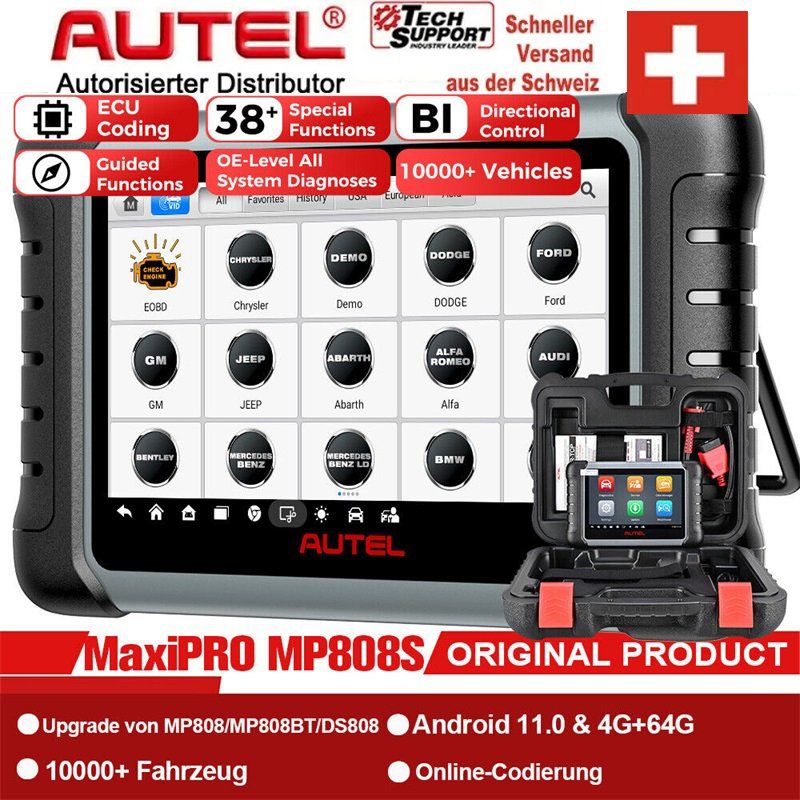 Scanner: Autel MaxiPRO MP808S Profi KFZ OBD2 Diagnosegerät TPMS – Nuovo e nell'imballaggio originale da Malans GR venduto da BUYBEST-Schweiz