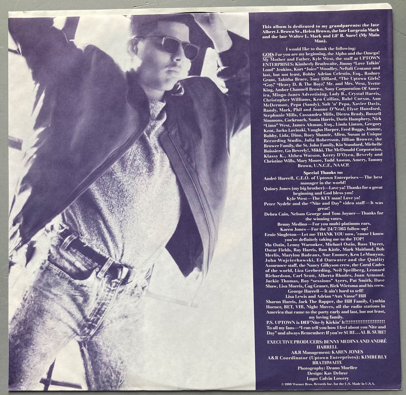 Dischi in vinile: AL B. SURE! - IN EFFECT MODE – Usato da Poliez-Pittet venduto da Newtown-Records 2