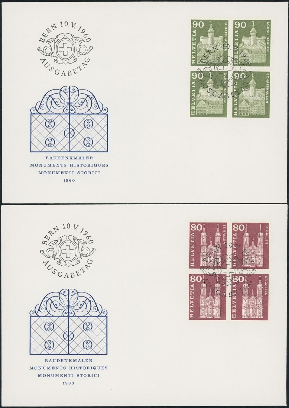 Alle Briefmarken: 1960 - Dauermarken - Ersttagsbrief U4 – Gebraucht aus Schindellegi von leecollect 3