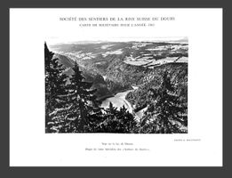 Carte sociétaire Rive Suisse du Doubs 1963 très bon état