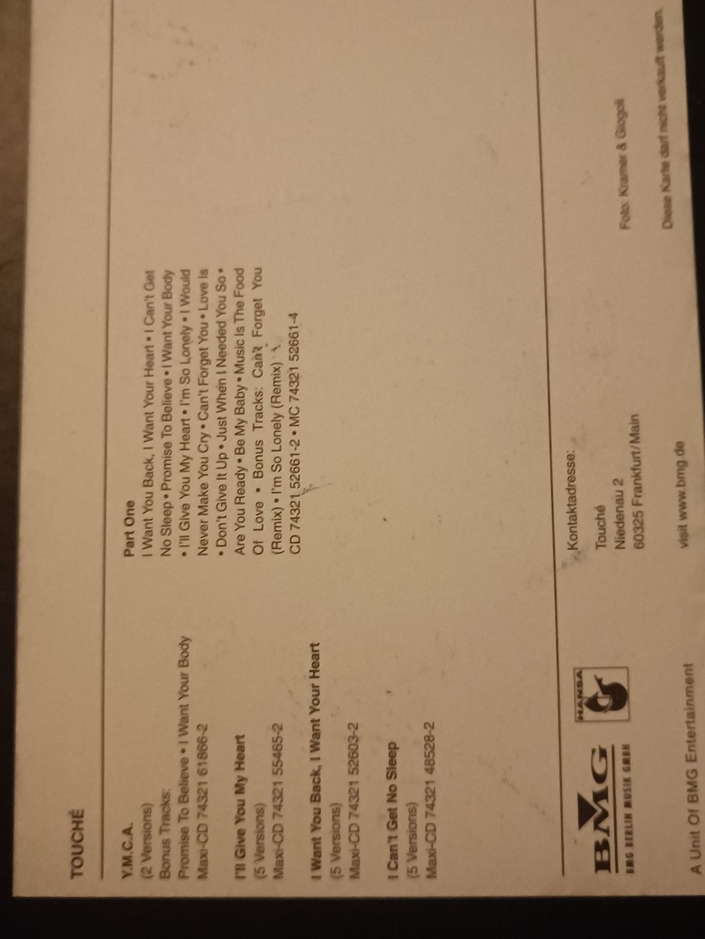 Autografi: Touché-  handsignierte Autogrammkarte – Usato da Menziken venduto da Artographs 1