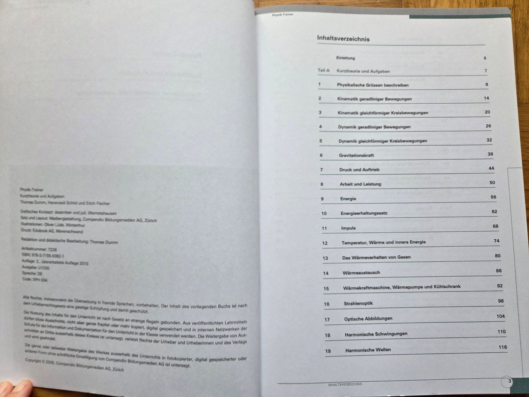Libri: Compendio Physik-Trainer und Lösungen – Usato da Basel venduto da grandfamily 2