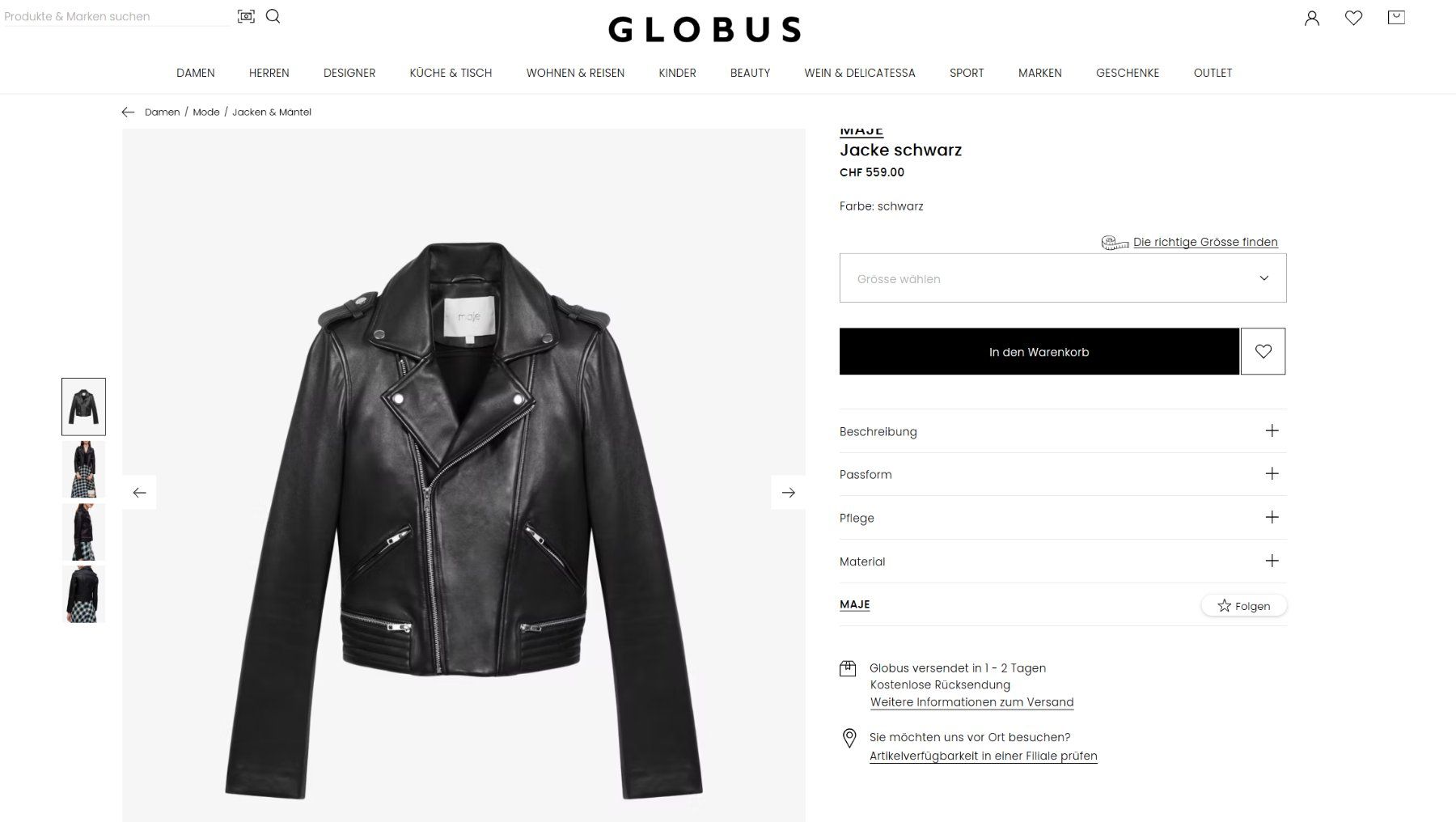 Maje Giacche: Maje Lederjacke Gr. 36 - NP 559 CHF – Nuovo (secondo la descrizione) da Frauenfeld venduto da LIL_NA 9