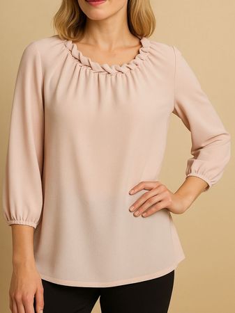 Bluse Gr. M L  38 40 Rosé Blush 🎁 Office Business romantik