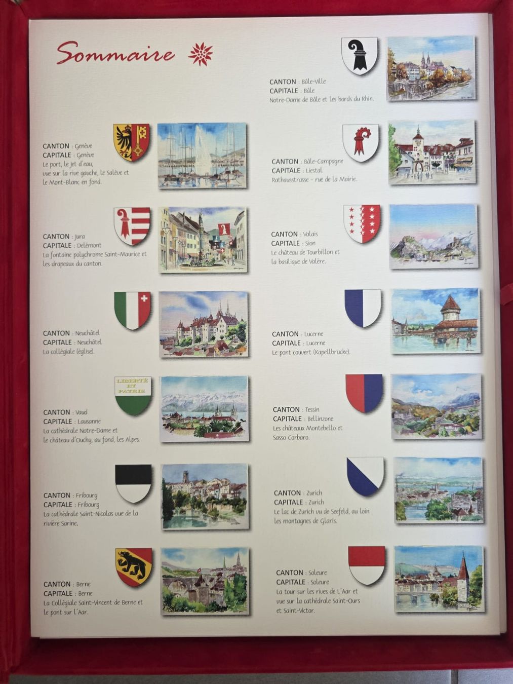Dipinti: J'aime la Suisse - Coffrets - Aquarelles – Usato da lausanne venduto da Pipito93 7