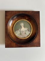 Porträtminiatur – vermutlich Marie Leszczyńska – handgemalt