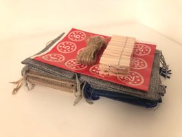 Adventskalender-Set (24 Jute-Säcke, Klammern, Kleber) (2)