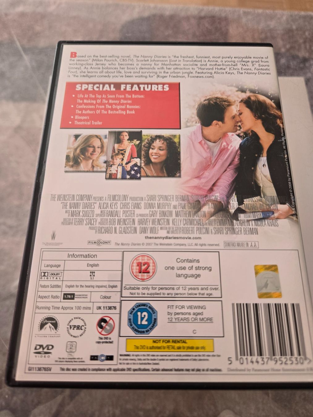 Tutti i DVDs: Nanny Diaries DVD – Usato da Bussigny venduto da Kfdlt 1