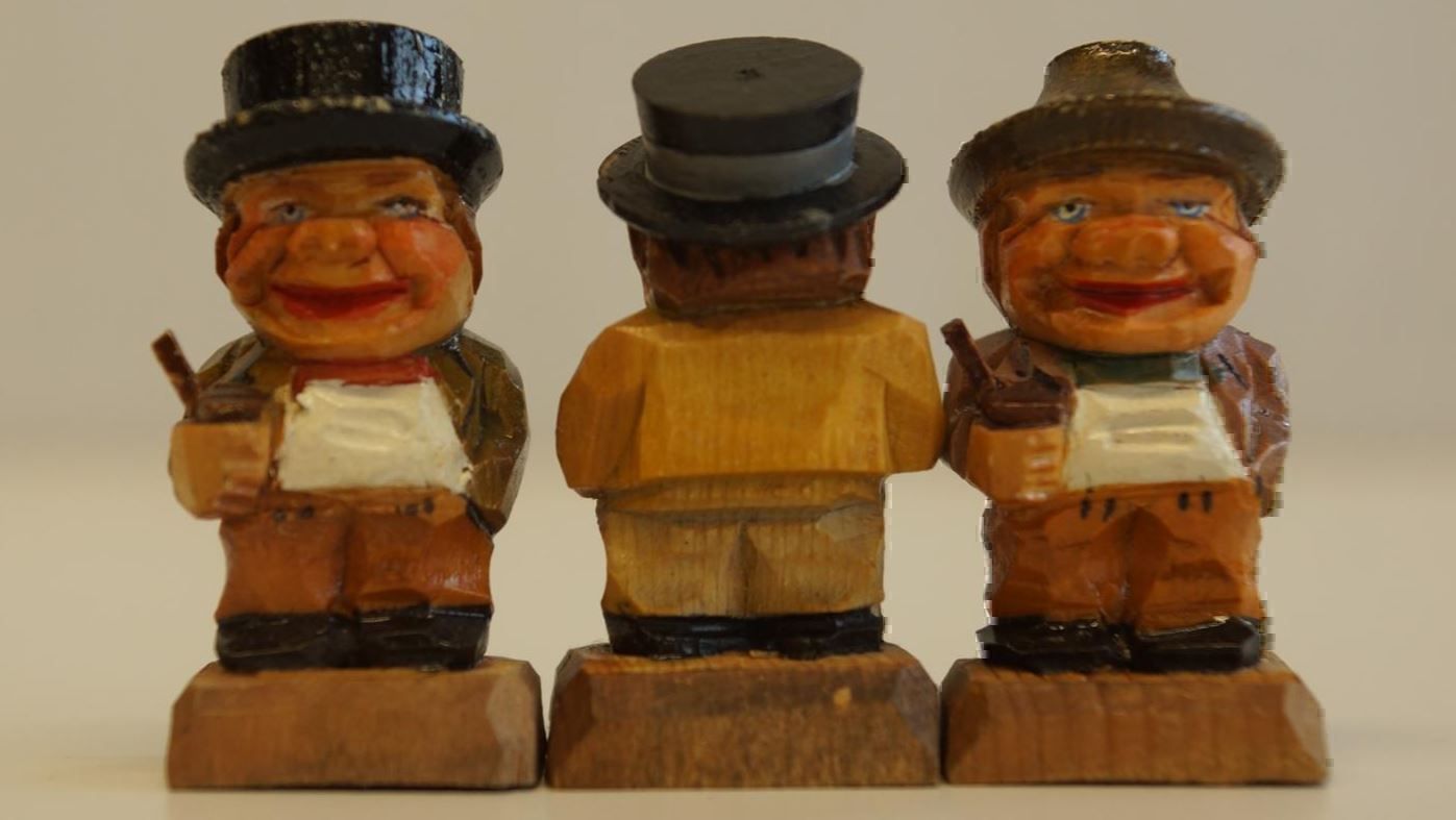 Skulpturen & Statuen: 3 Männer, geschnitzt – Neu und originalverpackt aus Brienz BE von P.Edelweiss 2