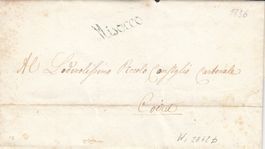 1836 Stabstempel Misocco Winkler 2862b, Brief nach Chur