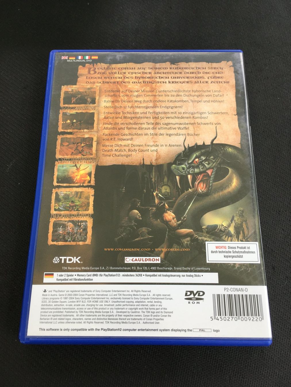 Sony Giochi: Conan - Playstation 2 Game – Usato da St.Gallen venduto da Punktchen01 1