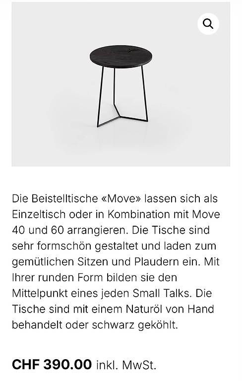 Tables: Designer Tisch – D'occasion à Rupperswil par mat_gw5x
