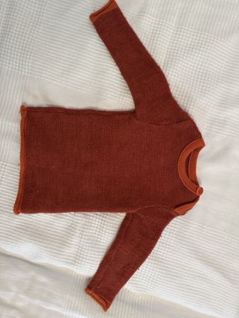 Disana Pullover aus Schurwolle Grösse 74/80 getragen