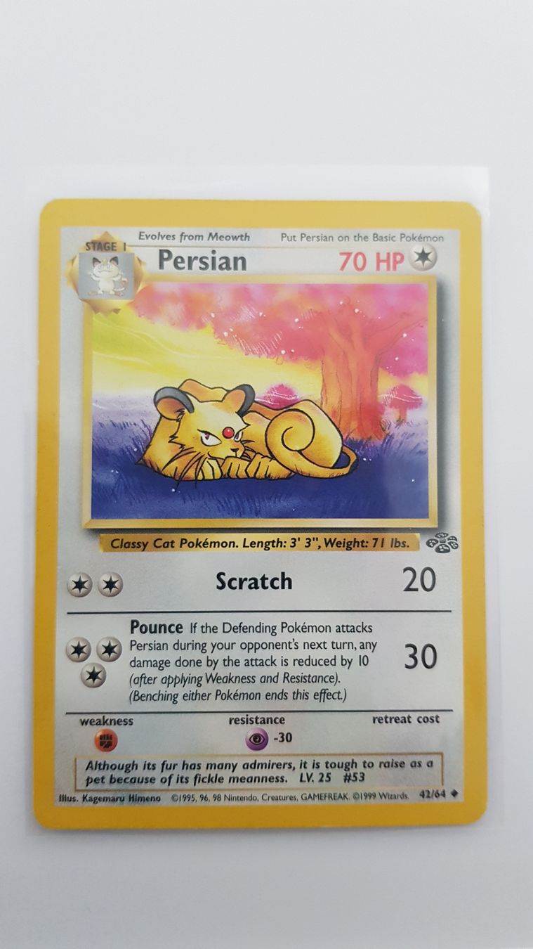 Pokémon Carte collezionabili: Jungle - 42 - Persian – Usato da Neuchâtel venduto da bilao