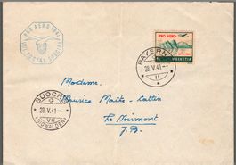 CH - Flugpost - Sonderflug - SF 41.1b - ZSt - Italienisch