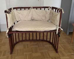 Stokke Babybett / Beistellbett 86x50x81 cm – Dunkelbraun
