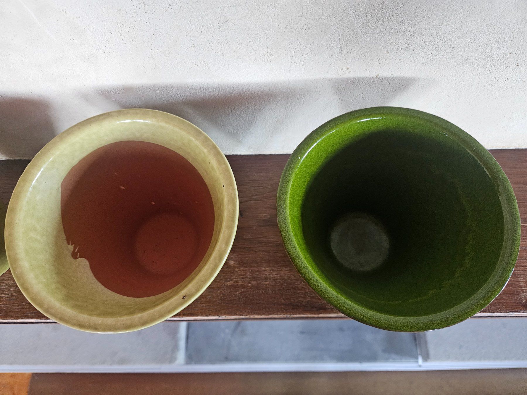 Vasi per fiori: Lot de 4 cache-pots Jessy - verts et évasés – Usato da Echandens venduto da annegug 2