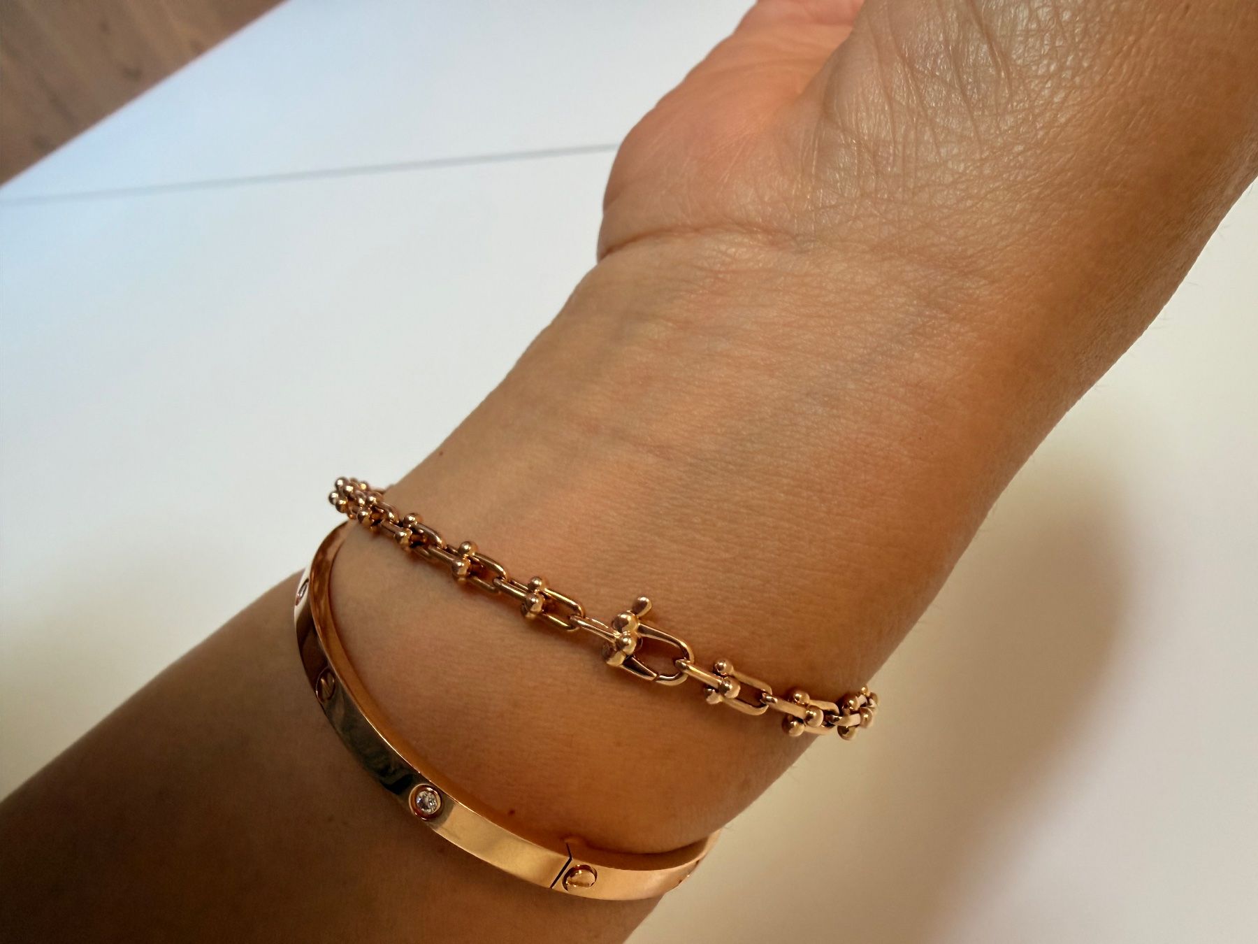 Tiffany & Co. Armbänder & -reifen: Tiffany 18K Hardware Micro Link Bracelet - Rose Gold – Gebraucht aus Zürich von cyokopie915 4