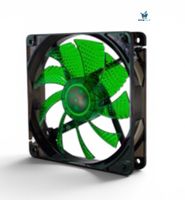 NOX Coolfan 120 LED 120 mm Lüfter, Grün, leise, 1200 RPM