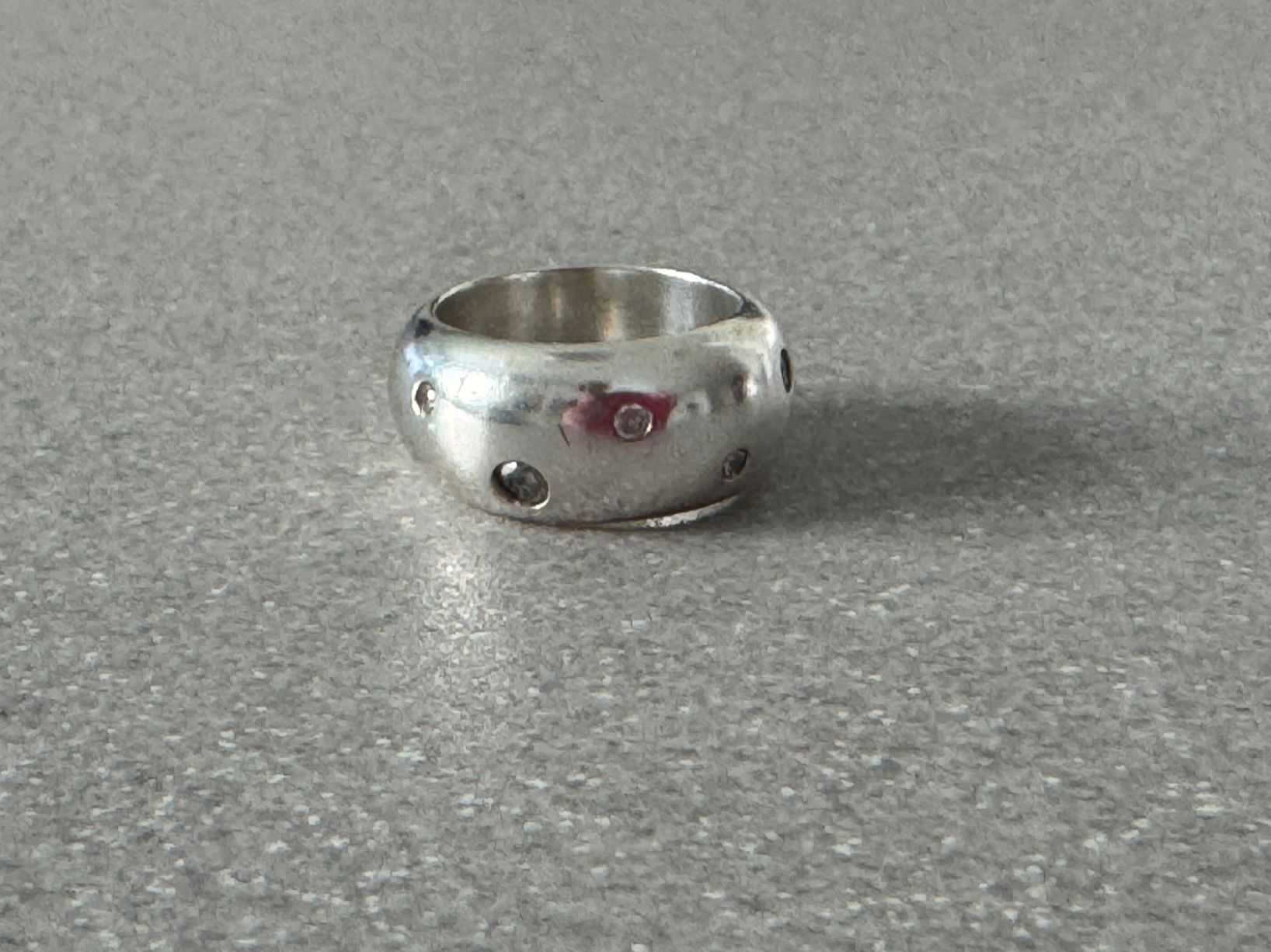 Anelli: Silber Ring mit Zirkonia – Usato da Illnau venduto da PS62 2