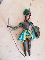 antike Puppe, Figur aus Puppentheater Don Quichote