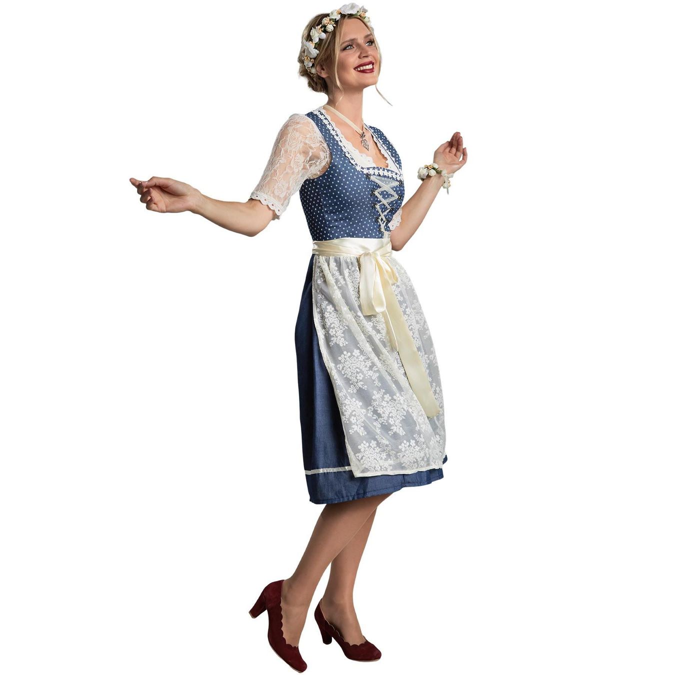 Kostüme: Frauenkostüm Midi-Dirndl Kleinwalsertal L – Neu (gemäss Beschreibung) aus Murten von Roland.Kemmer.AG 2
