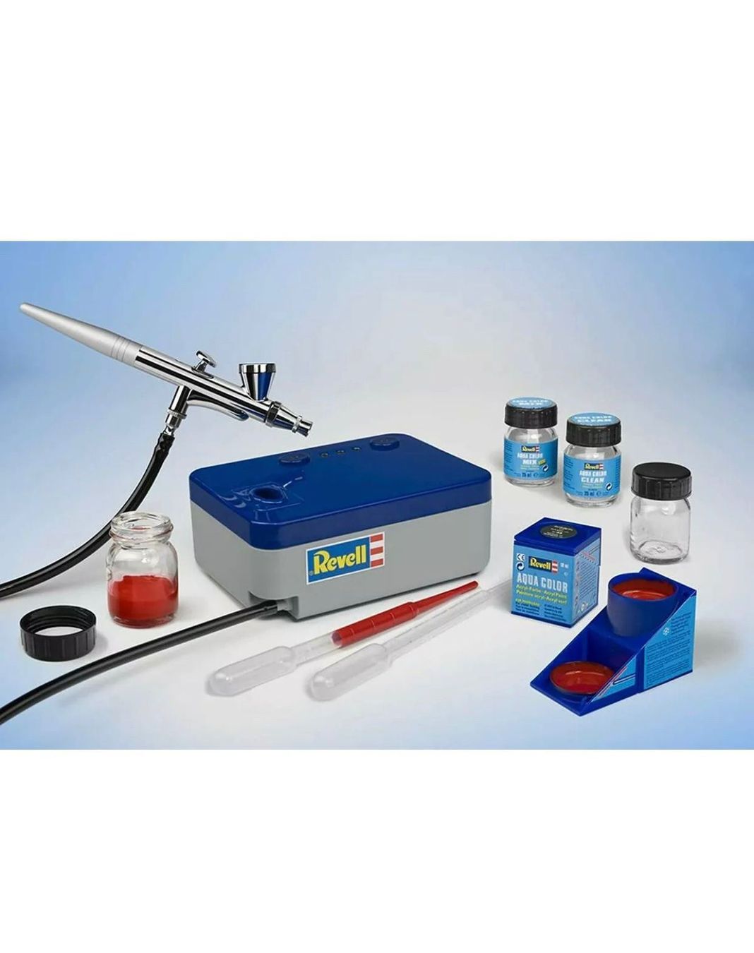 Revell Tutti gli attrezzi: Revell 39199 - Airbrush Basic Set mit Koffer – Nuovo e nell'imballaggio originale da Amriswil venduto da JaJa-Express 1