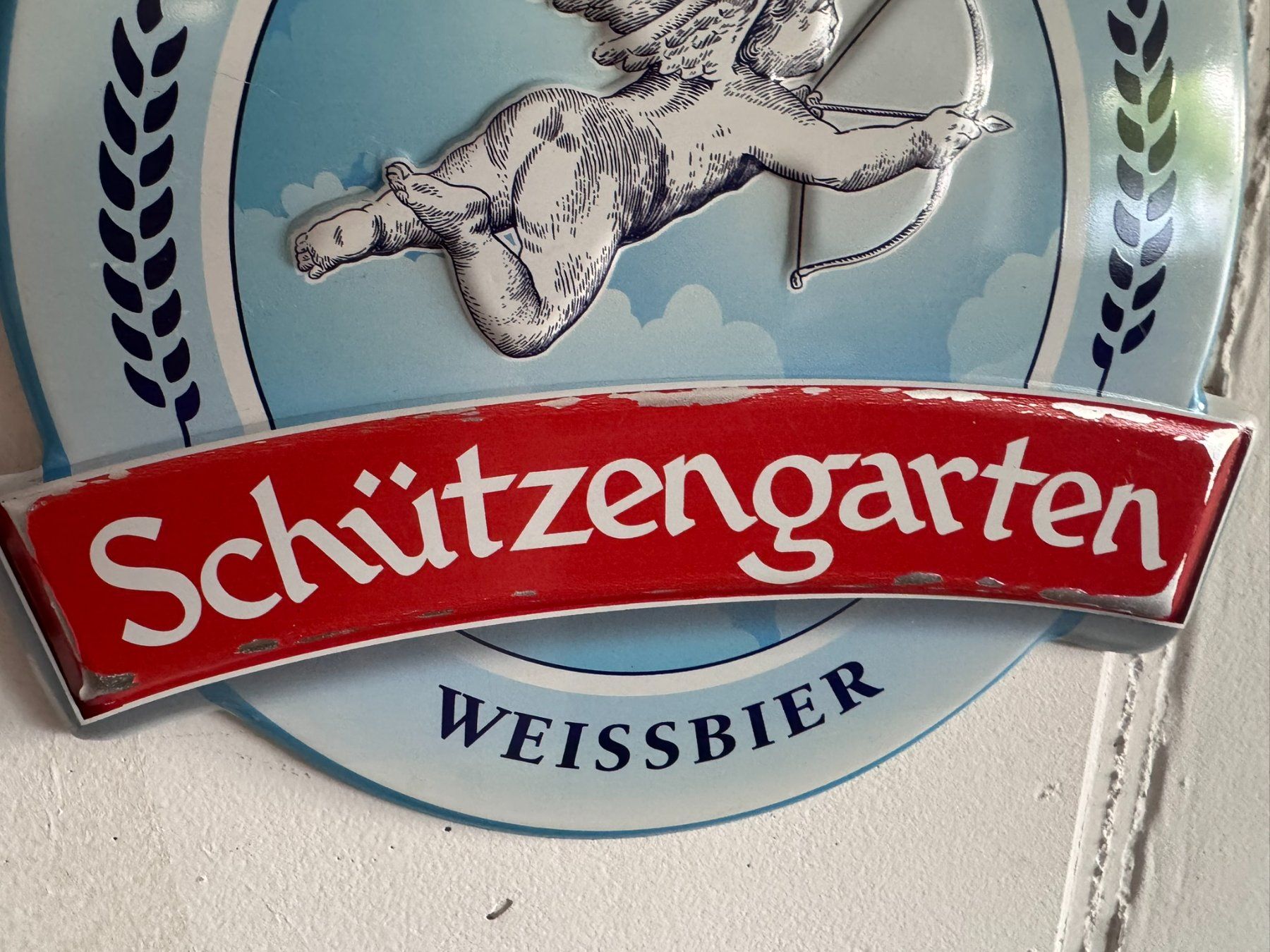 Schilder: Aluschild Schützengarten Weissbier – Gebraucht aus Wallenwil von Ramos3 7