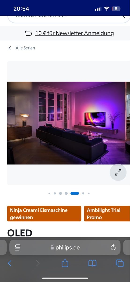 Fernseher: 55OLED876 (55, 4K, OLED, Android TV) – Gebraucht aus Bütschwil von mar_6zbv 2