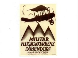 AK Plakat Militär Flugkonkurrenz Dübendorf 1924