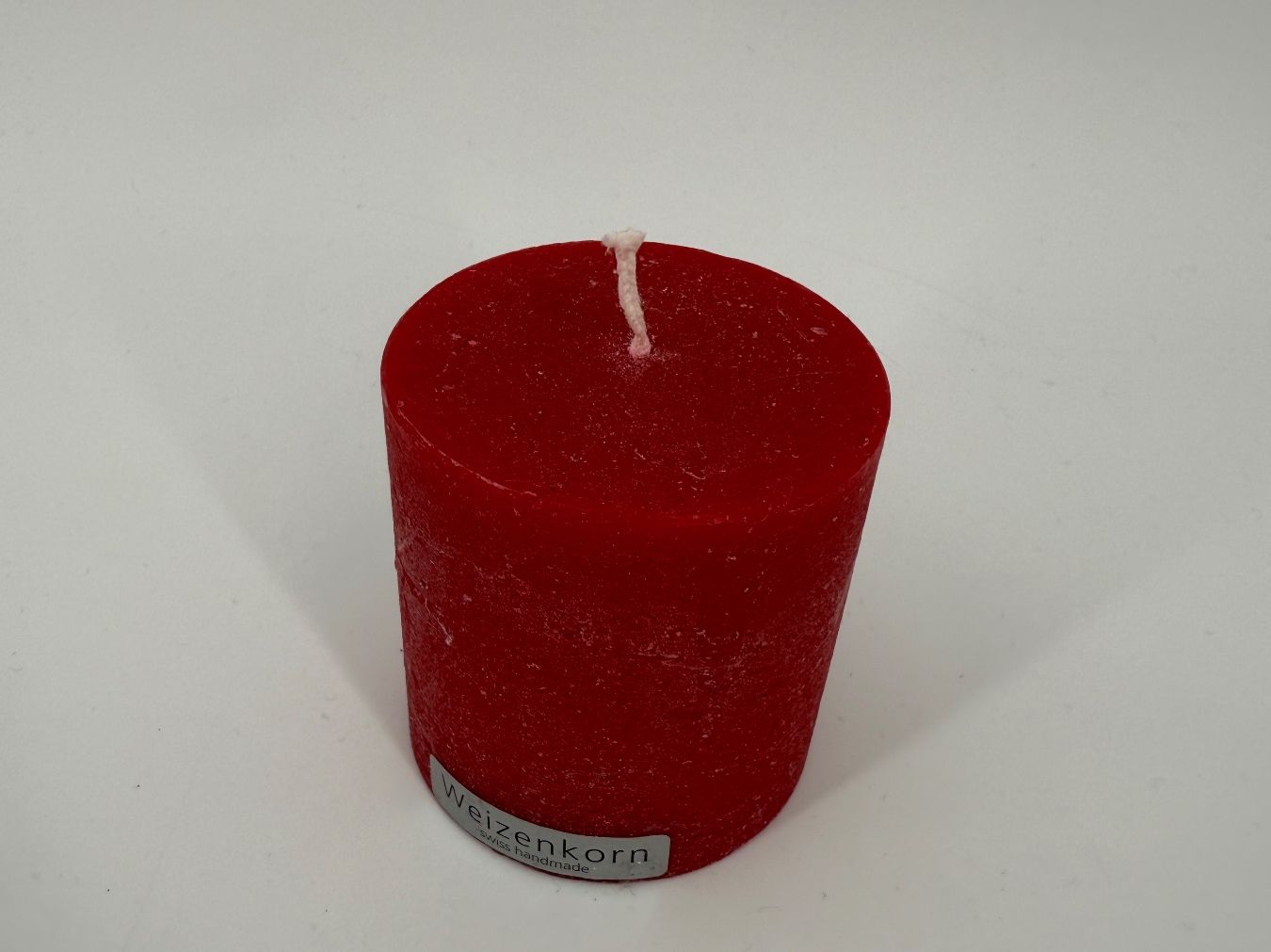 Candele: Rote Stumpenkerze "Weizenkorn" swiss handmade – Nuovo (secondo la descrizione) da Auenstein venduto da moin. 1