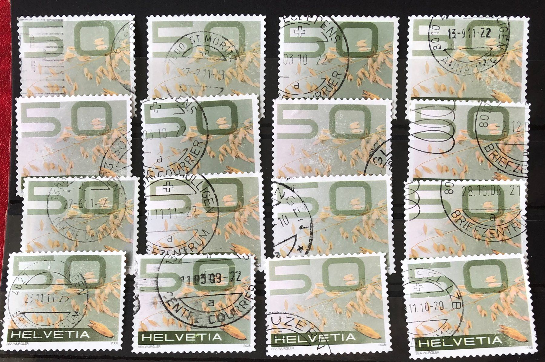 Tutti i francobolli: Nr.1282 Steckkarte mit Stempel – Usato da Aarau venduto da Billa007