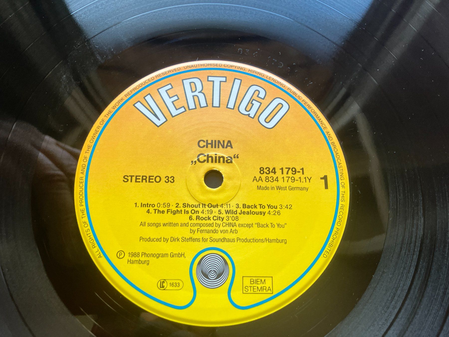 Dischi in vinile: China – Usato da Aarwangen venduto da Jukebox3 7