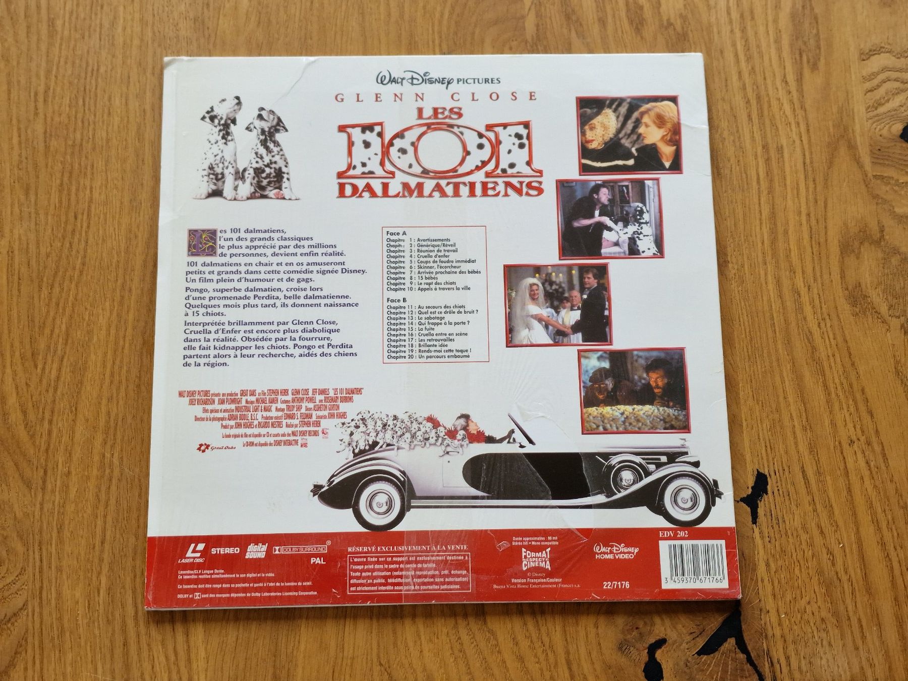 Tous les DVDs: Les 101 Dalmatiens - LaserDisc - PAL VF – D'occasion à Courgenay par Periote00 1