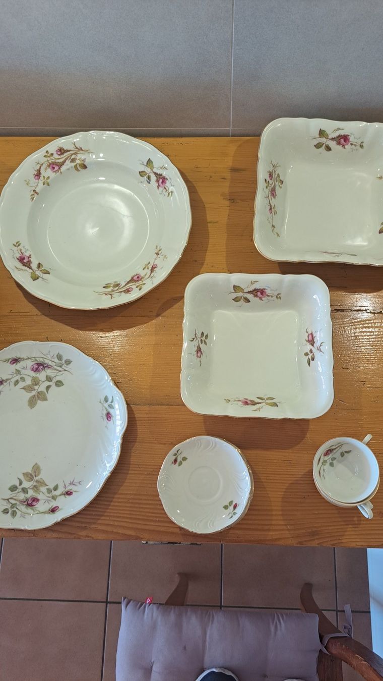 Rosenthal Geschirrsets: Vaisselle Rosenthal Moosrose – Gebraucht aus Neuchâtel von Forestmanz 3