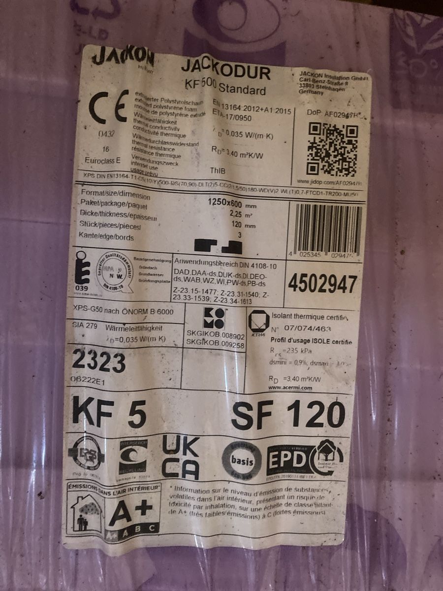 Plateaux: wärmedämmung xps 12cm dick – D'occasion à Seengen par Predator86 1