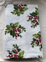 Christmas Tablecloth Holly Berry Festive Holiday Decor New