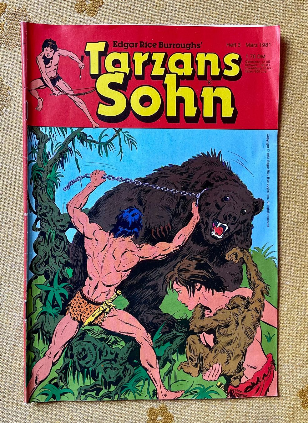 Fumetti: Tarzans Sohn Heft Nr 3 von 1981 – Usato da Endingen venduto da nathan05