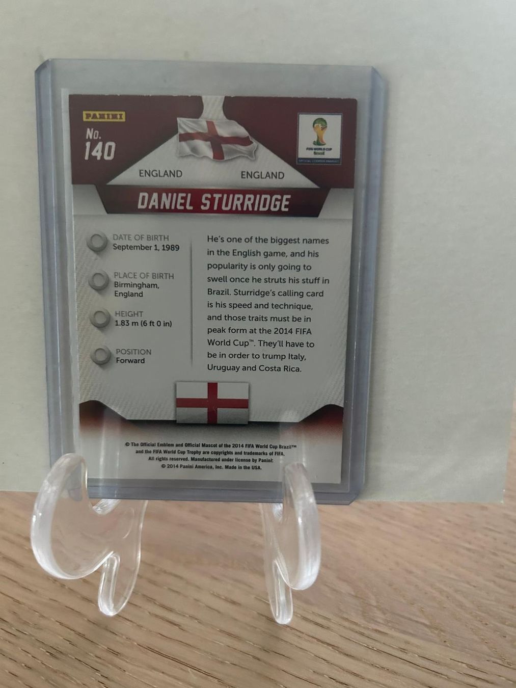 Panini Carte collezionabili: Daniel Sturridge Panini Prizm World Cup 2014 Base – Nuovo (secondo la descrizione) da Au ZH venduto da CardsWithMax 1