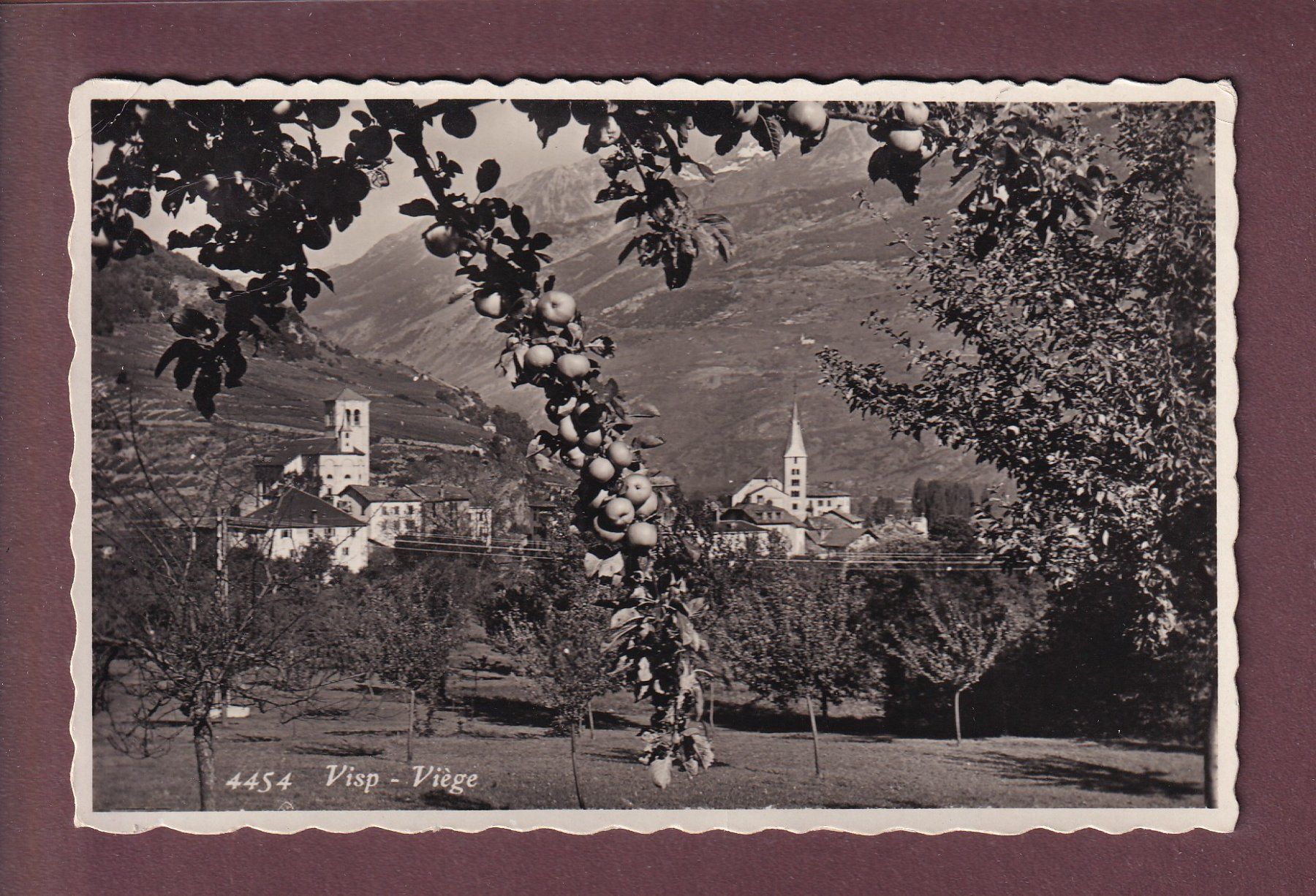 Cartoline postali: VISP / VIEGE - 1941 – Usato da Pully venduto da nicecards