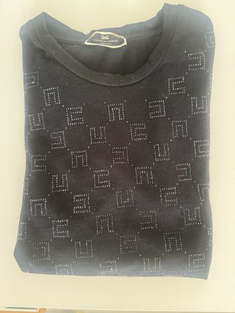 Elisabetta Franchi Shirt, Gr. S, schwarz, neuwertig!