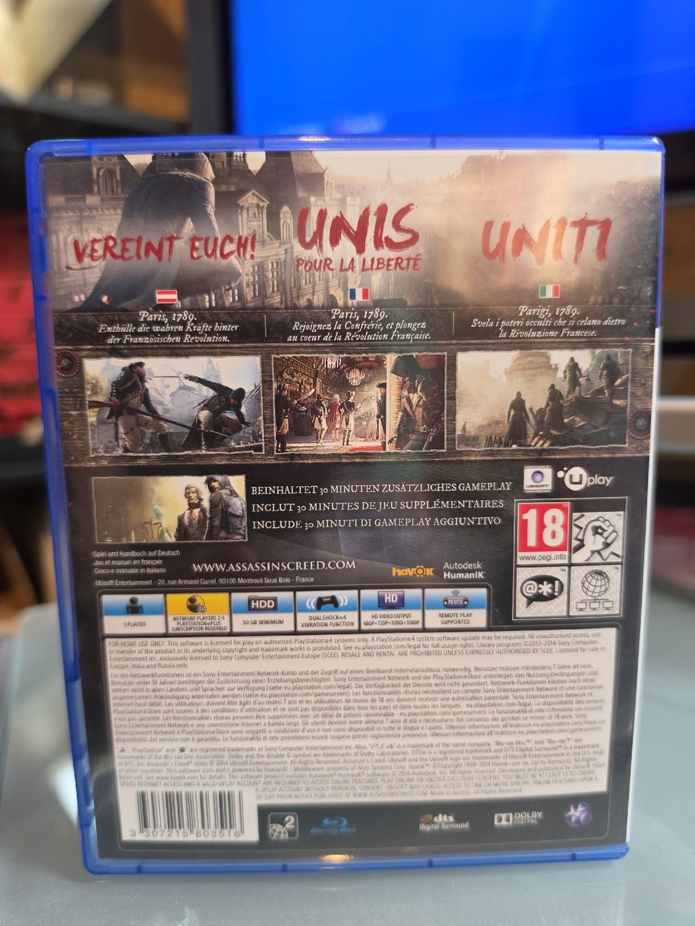 Sony Giochi: Assassins Creed Unity für Ps4 – Usato da Wasen im Emmental venduto da dom96 2