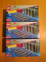 3x Lego System 4515 - Schienen Pack - Vintage Lego 9V, NEU