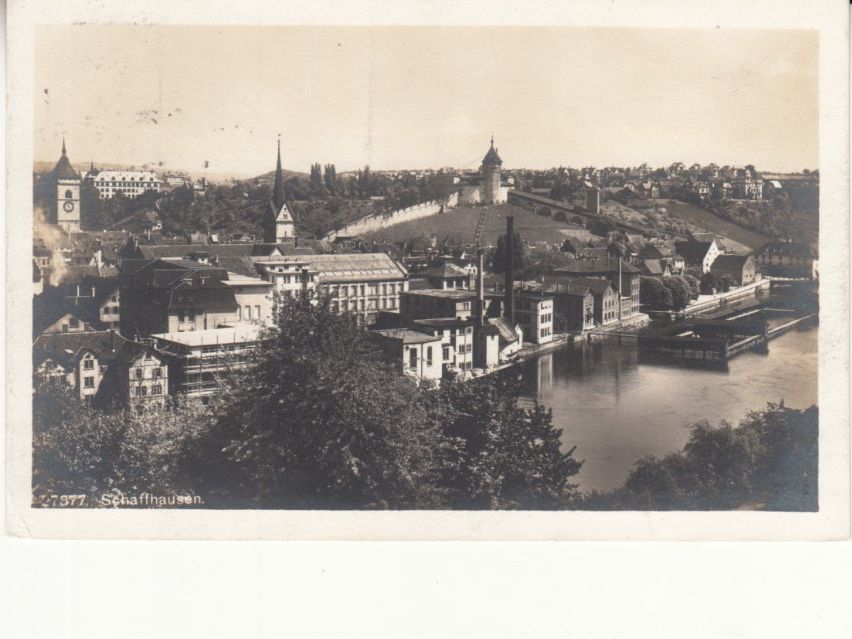 Ansichtskarten: Schaffhausen 1923 – Gebraucht aus Bürglen TG von StampGraf