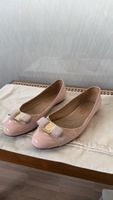 Salvatore Ferragamo Vara Bow Patent Ballet Flats, size 9.5