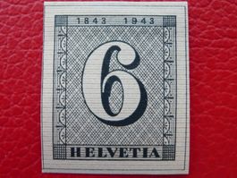 1943: W13 Block-Ausschnitt (ZÜRICH 6) ungebraucht *
